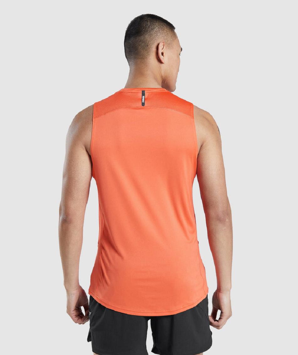 Podkoszulki Męskie Gymshark Speed Evolve Pomarańczowe | PL 4029SGL